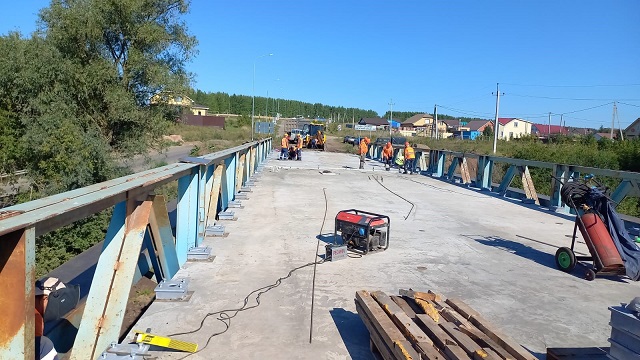 Еще один мост обновляют по нацпроекту «БКД» в Тукаевском районе Татарстане