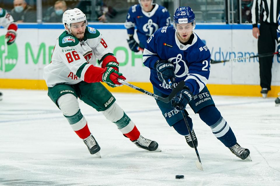 «Динамо» примет «Ак Барс» в Москве в матче КХЛ