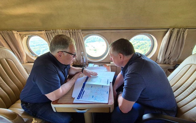 Хуснуллин облетел трассу М-12 от Казани до Екатеринбурга