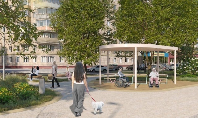 Метшину представили эскизы будущего бульвара на улице Серова в Казани