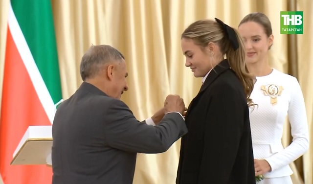 В Казанском кремле чествовали команды «Динамо — Ак Барс», завоевавшие золото чемпионата России