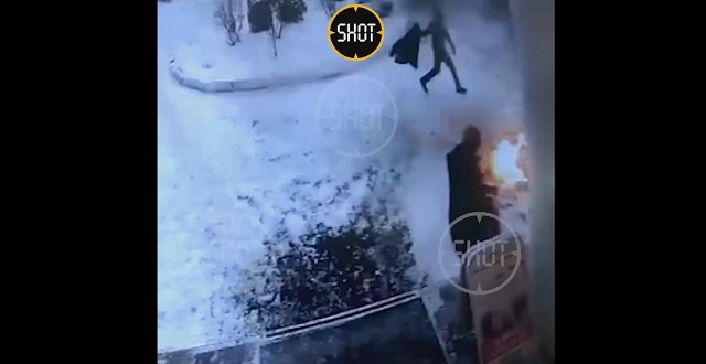 Момент самосожжения пенсионерки в Уфе попал на видео