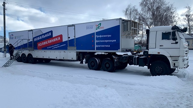 За неделю работы мобильной поликлиники в Тетюшском районе РТ осмотрели 160 человек