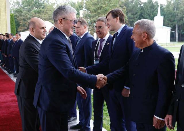 Минниханов принял участие во встрече Мишустина с представителями Кыргызстана