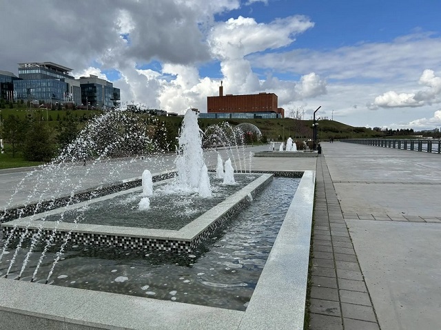 В Казани забили фонтаны: первыми заработали комплекс на Кремлевской набережной и сквер Славы