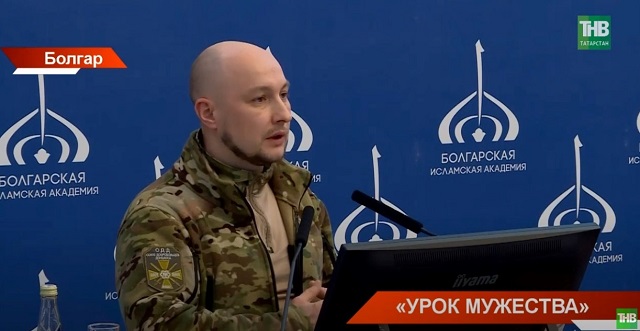 «Урок мужества» в Болгарской исламской академии провел Эдуард Шарафиев, вернувшийся из зоны СВО