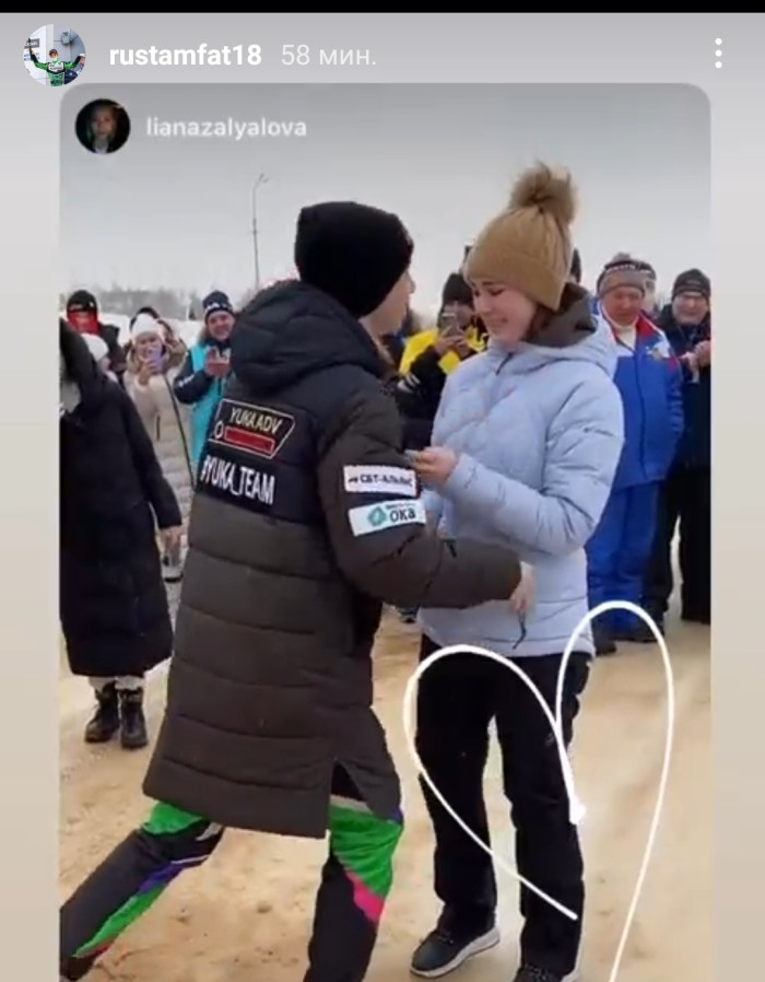 Салаватның улы Рөстәм Фәтхетдинов сөйгәненә тәкъдим ясаган