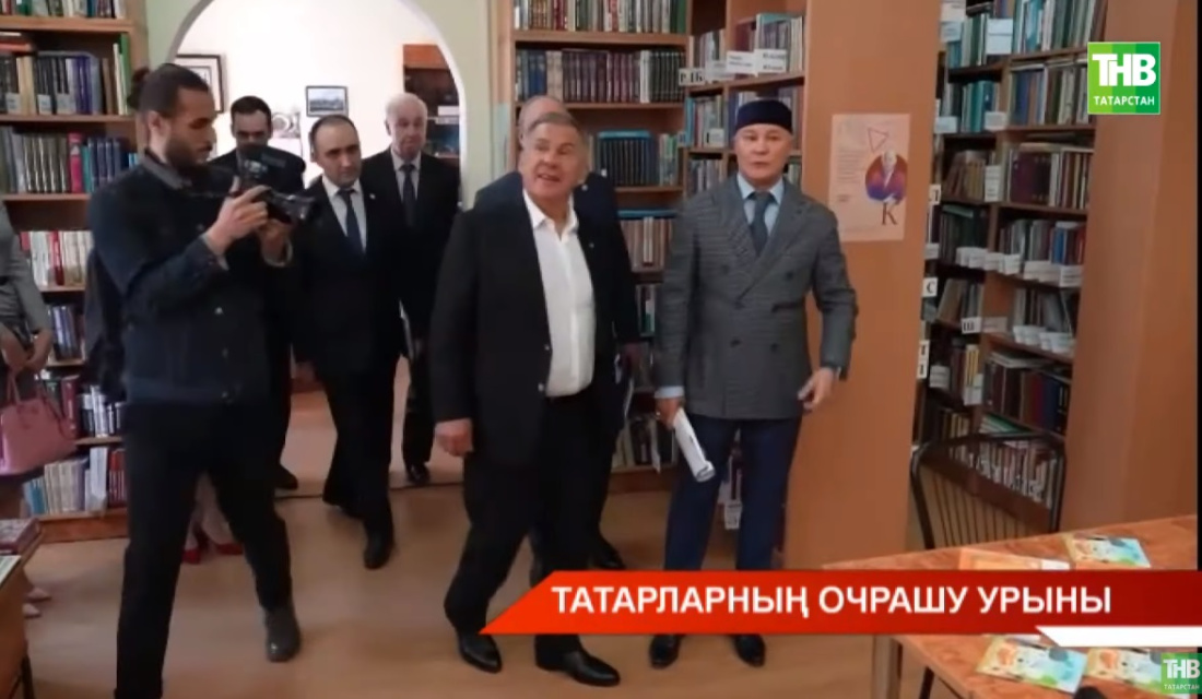 Рөстәм Миңнеханов Мәскәүгә сәфәре вакытында биредәге тарихи мәчетне карады