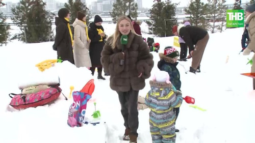 В детском парке «Елмай» прошёл первый фестиваль снежных фигур