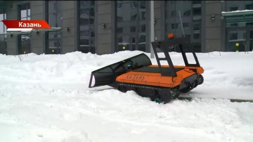 Военные технологии — на уборку снега: в Казани тестируют дроны-дворники