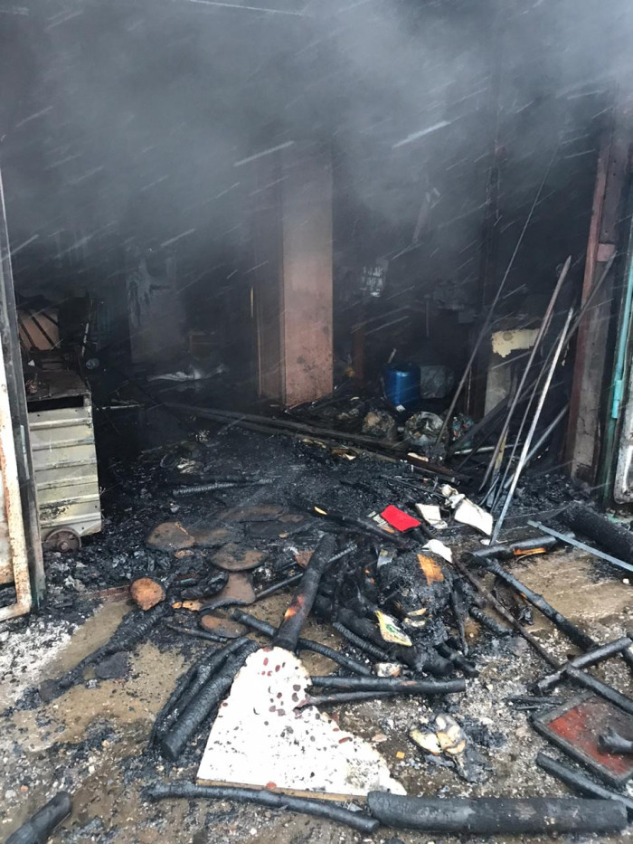 В Татарстане сгорел гаражный комплекс