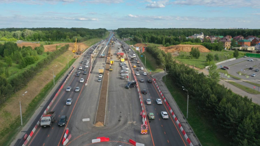 «Казан» аэропорты ягына Оренбург тракты буенча борылыш төенен төзү 65% башкарылган