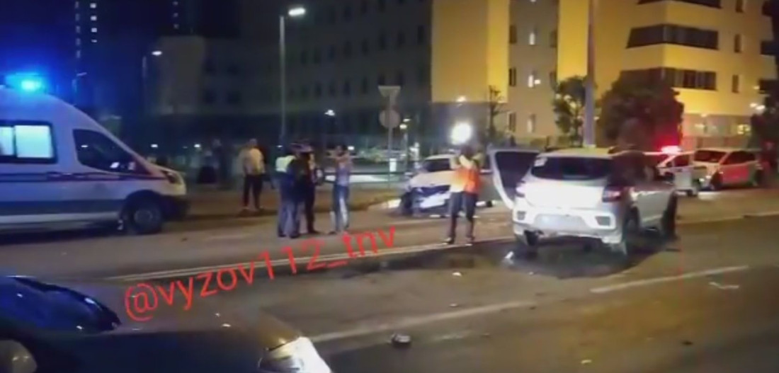 В Казани автоледи на иномарке устроила жесткое ДТП с четырьмя пострадавшими