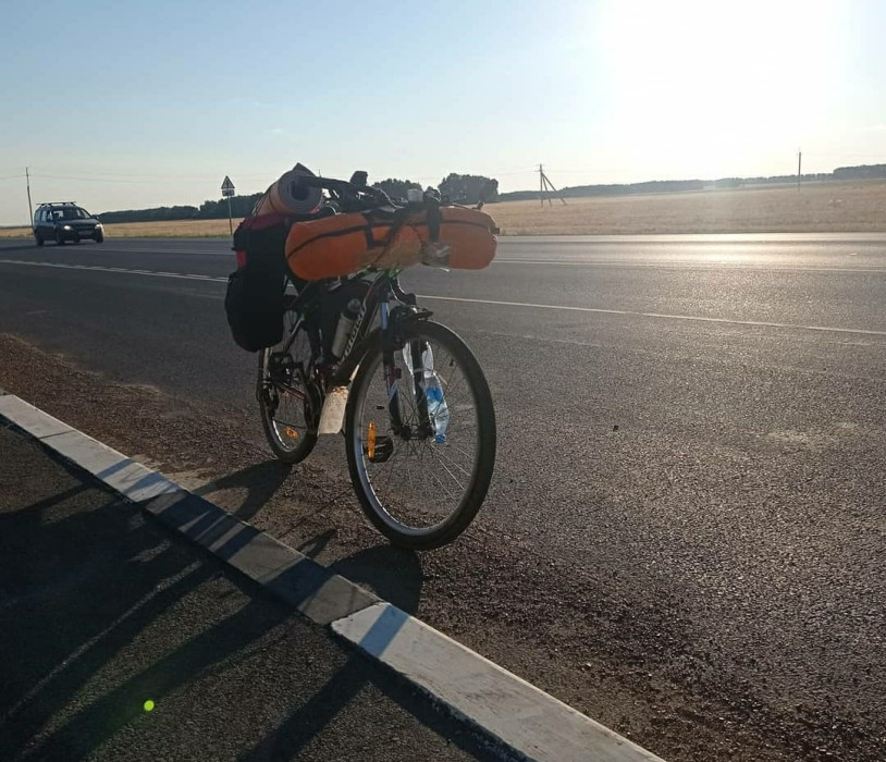 "Болгар Радиосы" алып баручысы Фаил Гыймадов Казаннан Уфага велосипедта сәфәр кыла